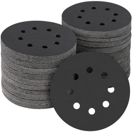 POTUINOM 100PCS 5 inch Silicon Carbide Sanding Discs 1000 Grit, Wet Dry Orbital 5 Sander Hook and Loop Sandpaper Disc Ultra Fine Grit, Best for Metal,Automotive Precision Polishing