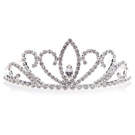 Anderson's Amanda Tiara, Rhinestone Wedding, Prom, Pageant Tiara, Queen Or Princess Tiara For Prom, Homecoming, Pageant, Wedding, School Dance, Award, Costume, Party, Event