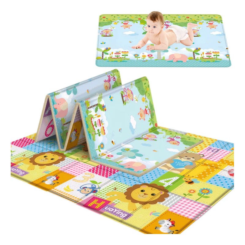 Tapete Bebe Tapete De Juego Plegable Multiusos 180x100x1cm