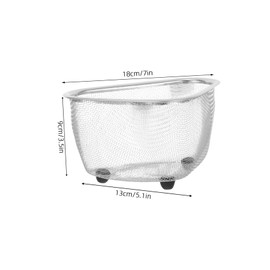 Gatuida 1Pc Sink Drainer Basket Lightweight Corner Mesh Storage for Fruit Washing Space Saving Design for Kitchen Sinks and Practical for Kitchen Essentials