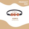 GDFHBD 20 Braided Basketball Bracelets, Children'S Beaded Bracelets, Adjustable Bracelets,
