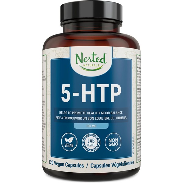 5-HTP 100 mg | 120 Vegan Capsules | Naturally Sourced