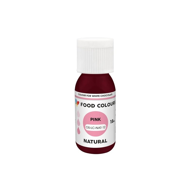Food Colours Natural Liquid Food Colouring - Pink 18ml