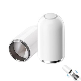 JUGUTA Pencil Cap, Magnetic Caps, Ipencil Magnetic Replacement Cap, For Backup Protective Cover Protect Charging Port, 1 Piece, White