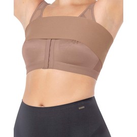 Leonisa Women's Breast & Chest Compression Wrap Compression Bandage for Chest and Chest, Soft, natural