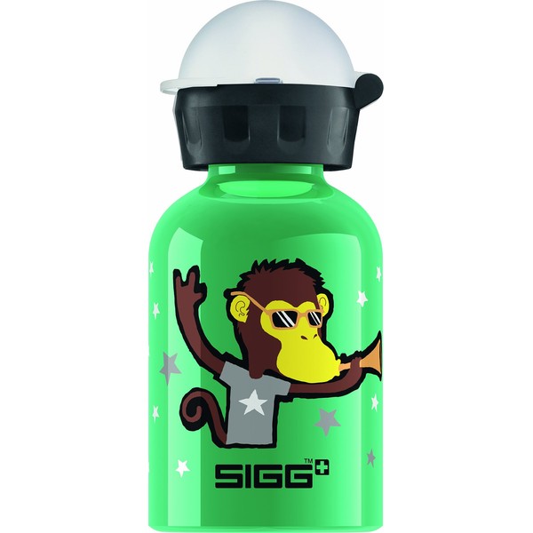 Sigg Go Team Monkey Elephant Water Bottle, Green, 0.3-Liter