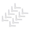 Pack of 10 Plastic Elbow Hose Nipples 90 Degree Angle