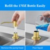 Built in Soap Dispenser for Kitchen Sink, Gold Brushed Stainless