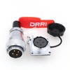 DRRI WEIPU Heavy Duty WS20 4-Pin Metal Aviation Circular Bulkhead