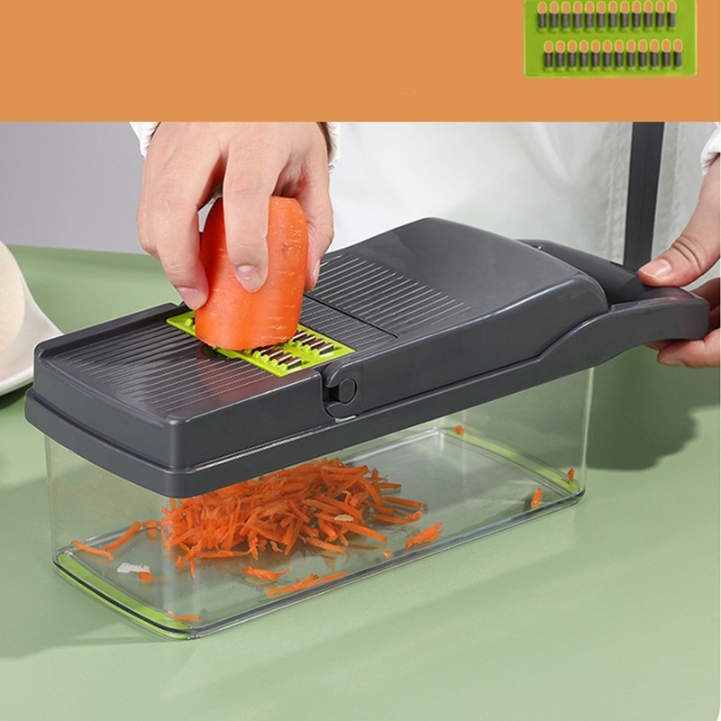 15PCS Multifunctional Food Chopper Vegetable Dicer Cutter for Home Kitchen