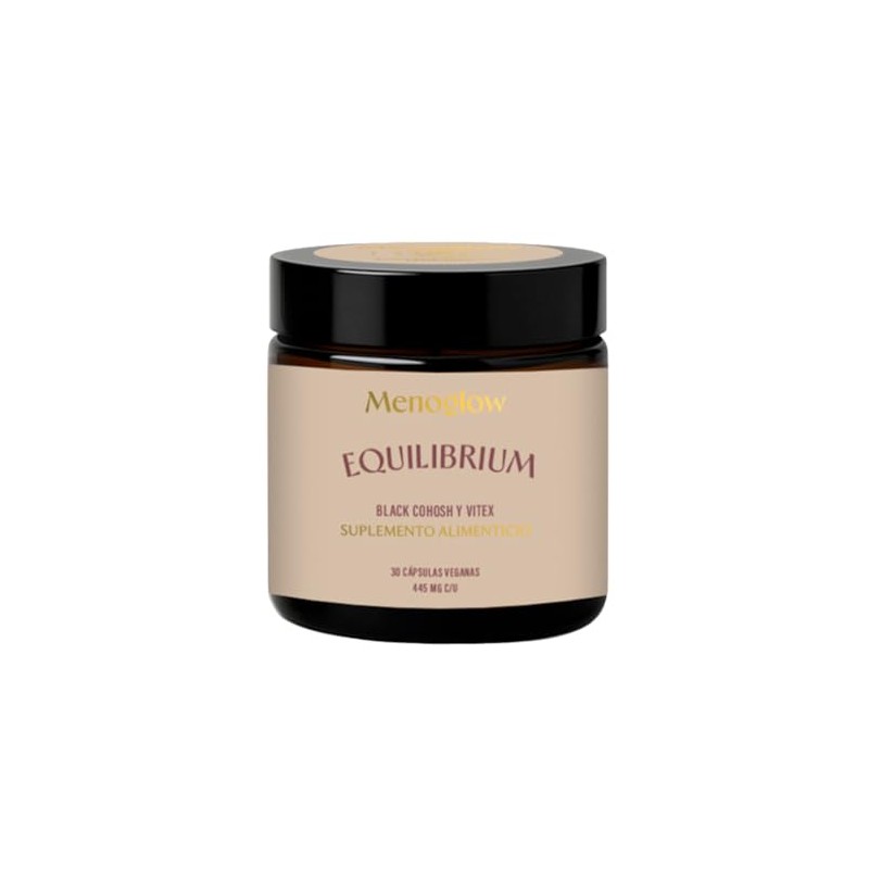 Equilibrium Suplemento Mujeres Menopausia Perimenopausia Black Cohosh Vitex Vitamina Jengibre