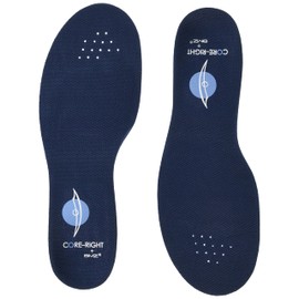 CORE-RIGHT Training Insole, Beautiful Legs Effect, Diet, Flatfoot, Standing Work, Shock Absorption, Insole, Arch Support, Blue, blue