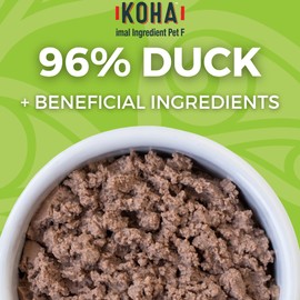 KOHA Limited Ingredient Diet Duck Pate for Cats, 96% Duck Recipe, Sensitive Stomach Cat Food, Trial Pack (3 Cans)