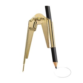 Scribe Tool,Geometry Compass Scriber Tool,Gold Carpenters Tools Scribing Compass,Drawing Scribing Tool,Accurate Circle compass Tools,U Scribe Jig,for Drawing,Drafting,Geometry,Carpentry.