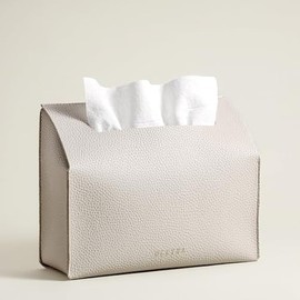 OLETHA Hand Towels Box Cover Aesthetic Holder Compatible with Kleenex Disposable Hand Towels - Bottom Covered & 3-Way Mounting Design - Light Taupe