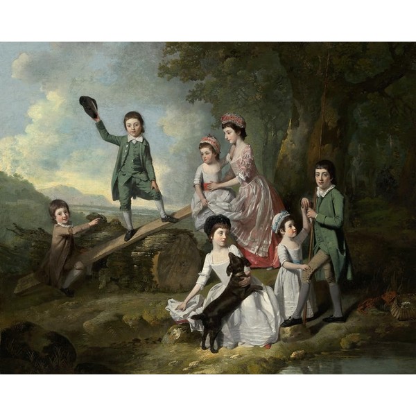 The Lavie Children (c. 1770) Poster Print by Johan Joseph