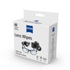 ZEISS Lens Cleaning Wipes, Pre-Moistened, Individually Wrapped Wipes for Coated