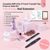 Saviland Nail Tip and Glue Gel Kit Press-On Toe Nail