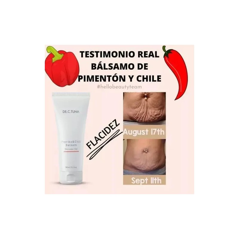 Gel Masaje Paprika & Chile Flacidez Y Celulitis 150ml Mentol