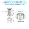 PATIKIL M10x18mm Hex Bolts and Nuts Kit, 10 Set Fine