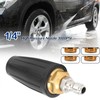 Pressure Washer Turbo Nozzle 1/4in Quick Connect Ceramic Core Copper