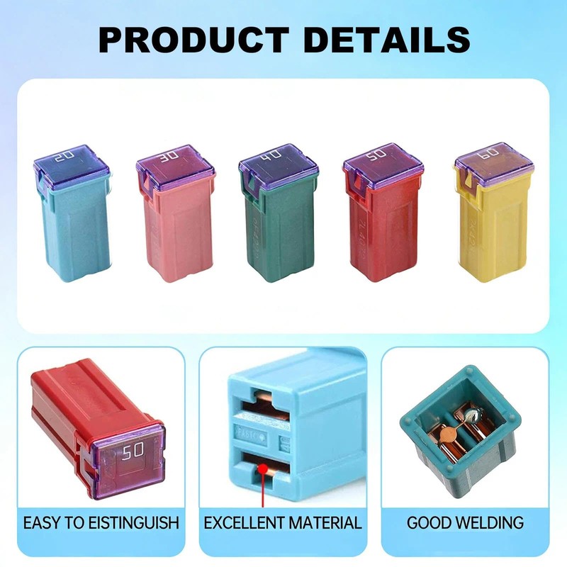 10-Piece JCASE Automotive Fuse Assortment Kit