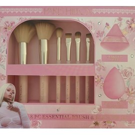 Essential Makeup Brush and Beauty Blender Set, 6 Piece Collection, Pink