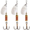 Mepps Aglia Special Trout Fishing Spinner, ARGENT X3, 3