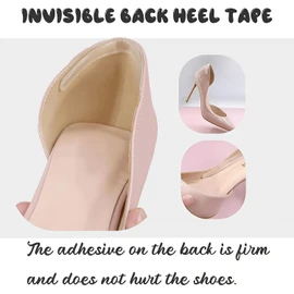 6 Sheets 24 Pcs Silicone Gel Heel Grips Heel Liners Heel Pads Cushion Inserts Shoe Back Heel Tape Adhesive High Heel Shoes Stickers Gel Strap Strips