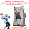 FLITURE 4x7 Ft Football Net with Adjustable Mesh Pocket，Portable Football