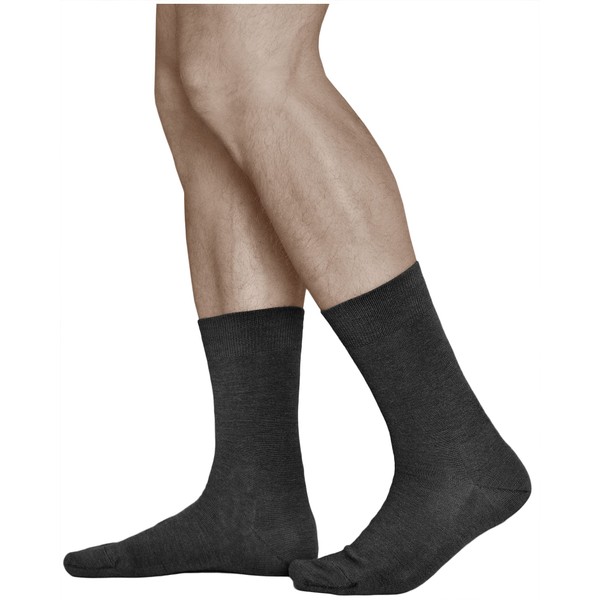 2 Pairs Mens Mid-Calf WOOL Socks, PREMIUM MERINO WOOL, Vitsocks
