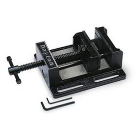 Drill Press Vise, Fixed Base, 4 in. Jaw W.