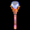 LED Light-Up Magical Princess Spinning Diamond Pink Wand (13.5") Multi-Color