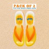 PERFORMORE Flip Flop Beach Towel Clips (Yellow), 2-Pack, Portable Towel