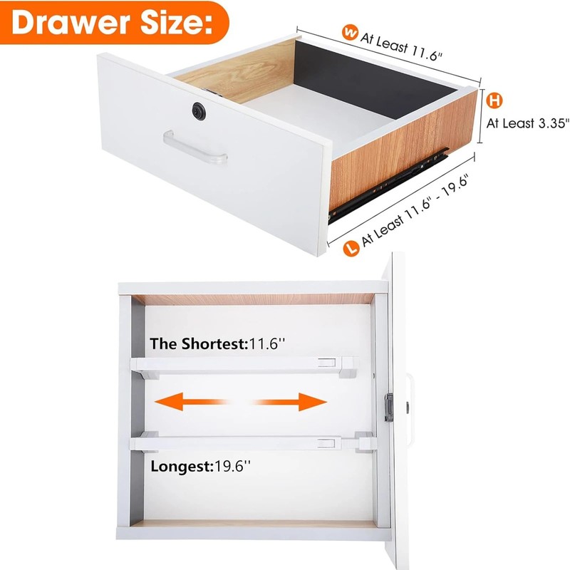 OrganiMax Drawer Divider Organizer – Expandable Adjustable Separators, Closet Dresser