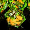 ORIFANTOU Butterfly DND Dice Green Liquid Core Dice Set with