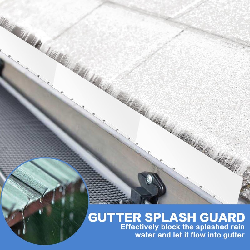 Gutter Valley Splash Guards Straight Roof Rain Diverter Roofing Gutter