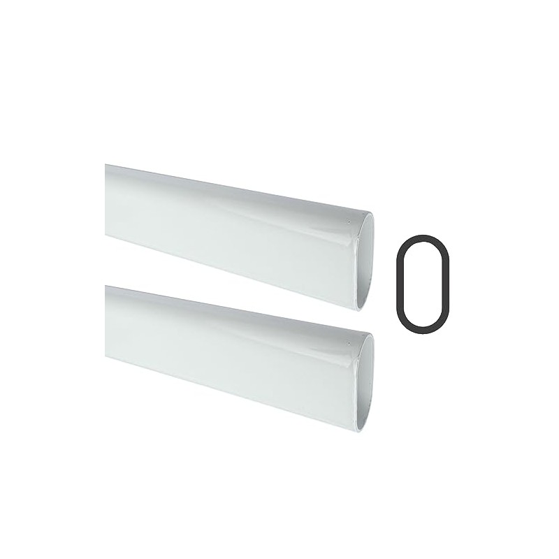 36" Long Oval Closet Rod | Heavy Duty Wardrobe Clothes