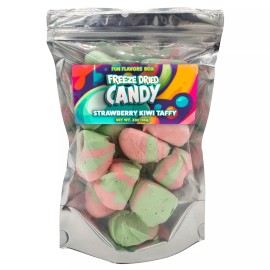 Fun Flavors Box Freeze Dried Candy Strawberry Kiwi Taffy Crunch Treats, 2 oz