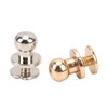 200 Set Chicago Screws 0.3x0.2in Pure Copper Glossy Durable Round