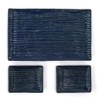 Minoru Pottery Lightweight Shogi Pottery & Small Plate Set, Indigo