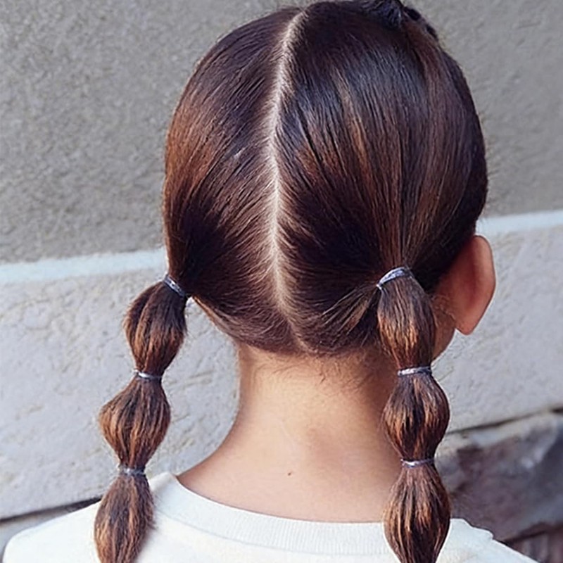 DOUBUYONGYI ヘアゴム シリコン 約500本入り 黒 切れにくい ヘアアレンジ 大容量