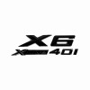 Unbranded for X6 Series Gloss Black Emblem X6+XDrive40i Number Letters