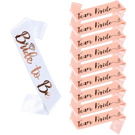 10 Pcs Team Bride Sash Set, Bachelorette Party Sashes Team Bride Sash for Wedding Celebrations and Bridal Parties