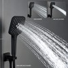 Gabrylly 3-Setting High Pressure Handheld Shower Head,Matte Black（only shower head）