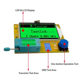 Unbranded Digital LCD Component Tester Transistor Diode Capacitor Resistor Inductor Meter