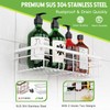 Uamector Shower Shelf, No Drilling, Rustproof, Bathroom Shelf, Shampoo Holder