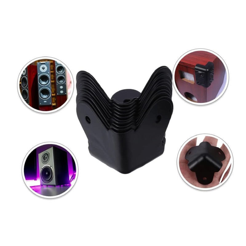 Esquinero De Metal Chico Para Bafle Kit 4 Piezas Sin