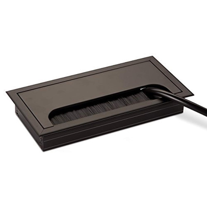 LIKERAINY Cable Bushing Desk Table Grommets 80x 160mm Cable Outlet