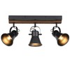 SEEBLEN 3-Light Kitchen Light Fixtures, Adjustable Ceiling/Wall Mount Spotlight, Industrial